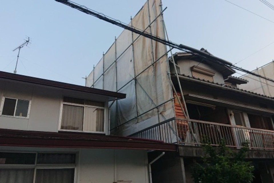 岡山市北区西古松 解体工事の画像